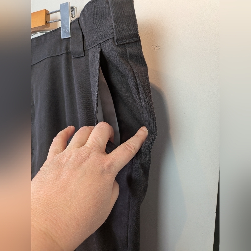 DICKIES Men Pants Size 44x30 Black Color Wide Leg Loose Fit Streetwear Sk8 - Picture 3 of 11